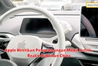 Apple Hentikan Pengembangan Mobil Listrik, Reaksi Pabrikan China