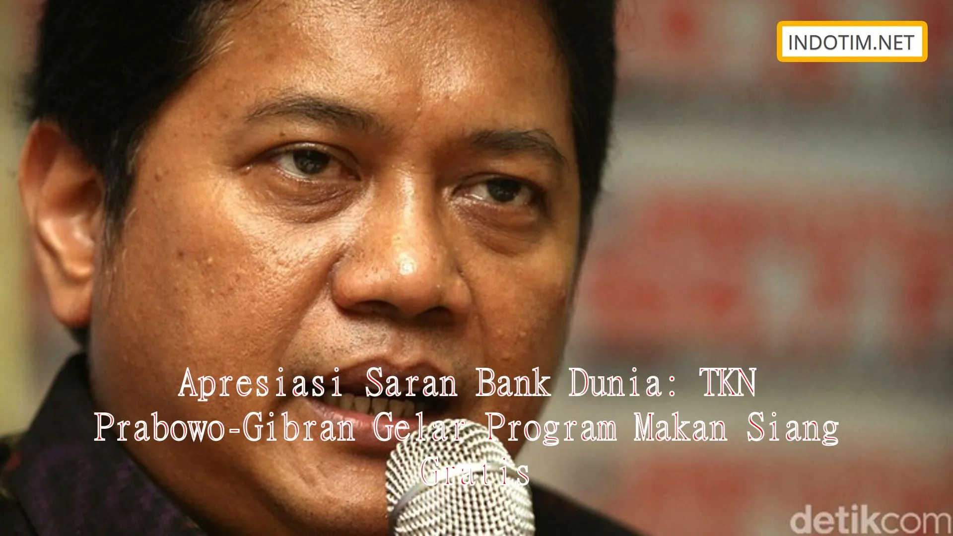 Apresiasi Saran Bank Dunia: TKN Prabowo-Gibran Gelar Program Makan Siang Gratis