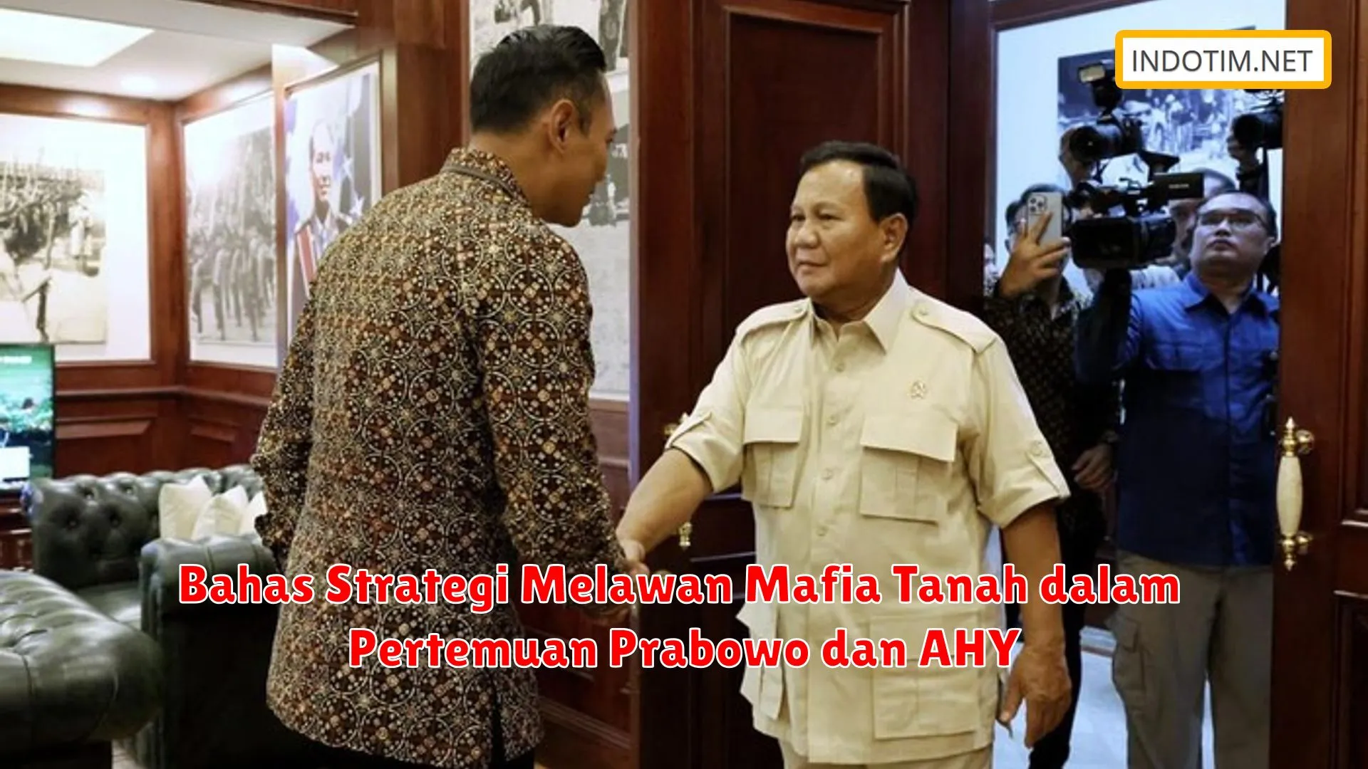 Bahas Strategi Melawan Mafia Tanah dalam Pertemuan Prabowo dan AHY