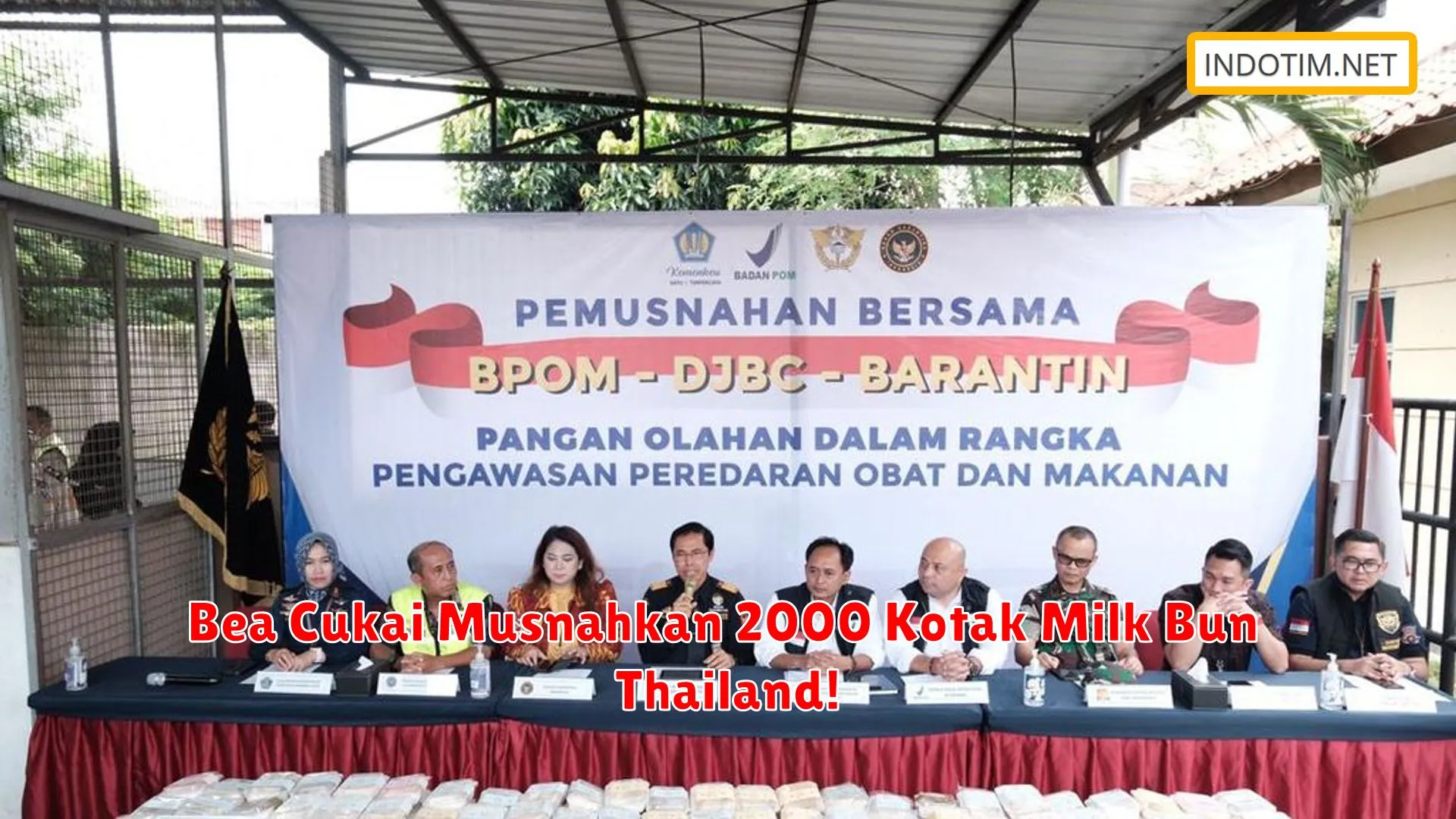 Bea Cukai Musnahkan 2000 Kotak Milk Bun Thailand!