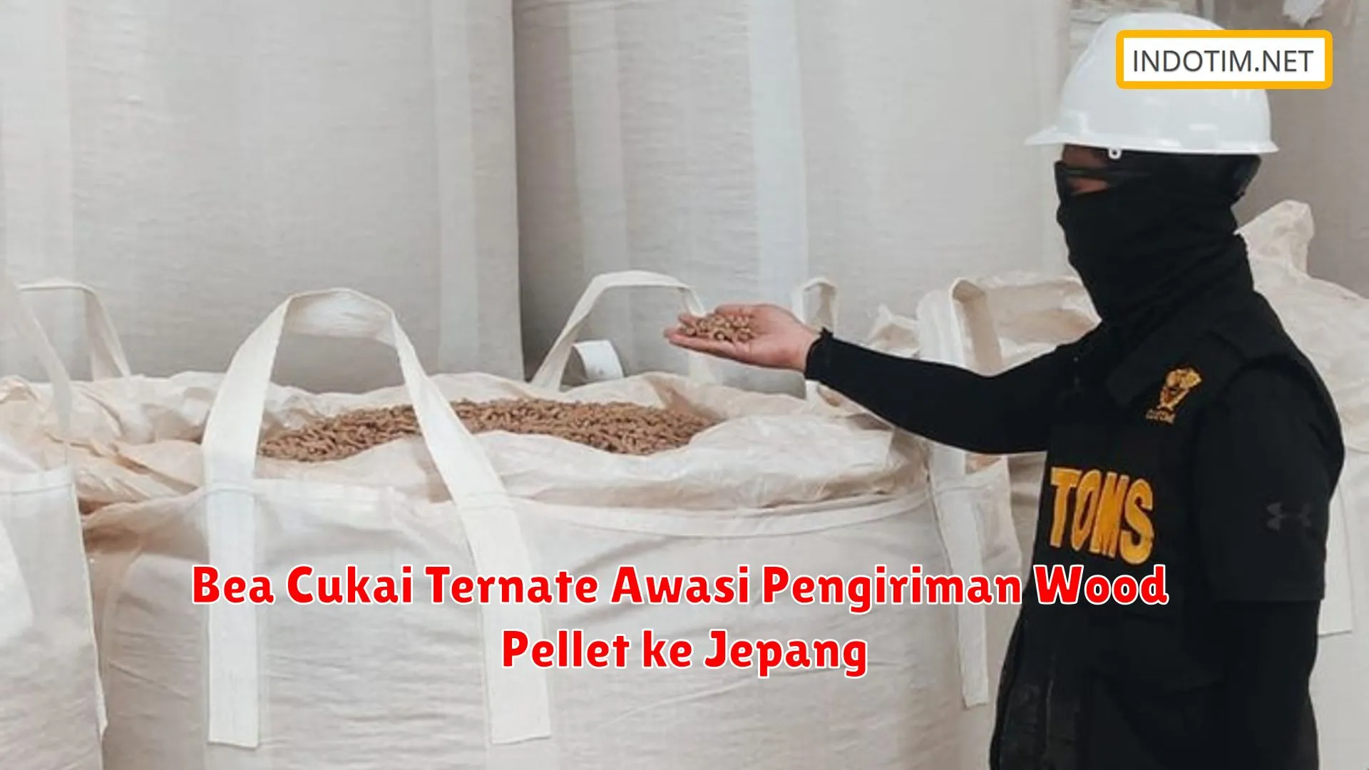 Bea Cukai Ternate Awasi Pengiriman Wood Pellet ke Jepang