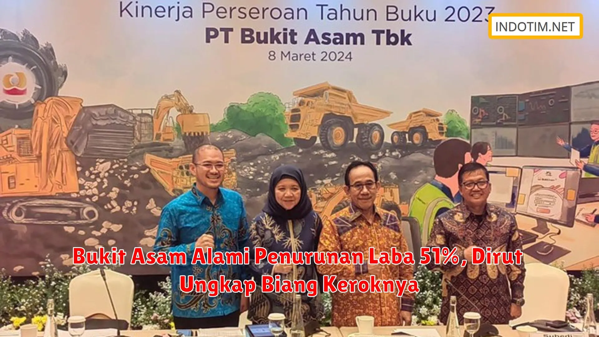 Bukit Asam Alami Penurunan Laba 51%, Dirut Ungkap Biang Keroknya