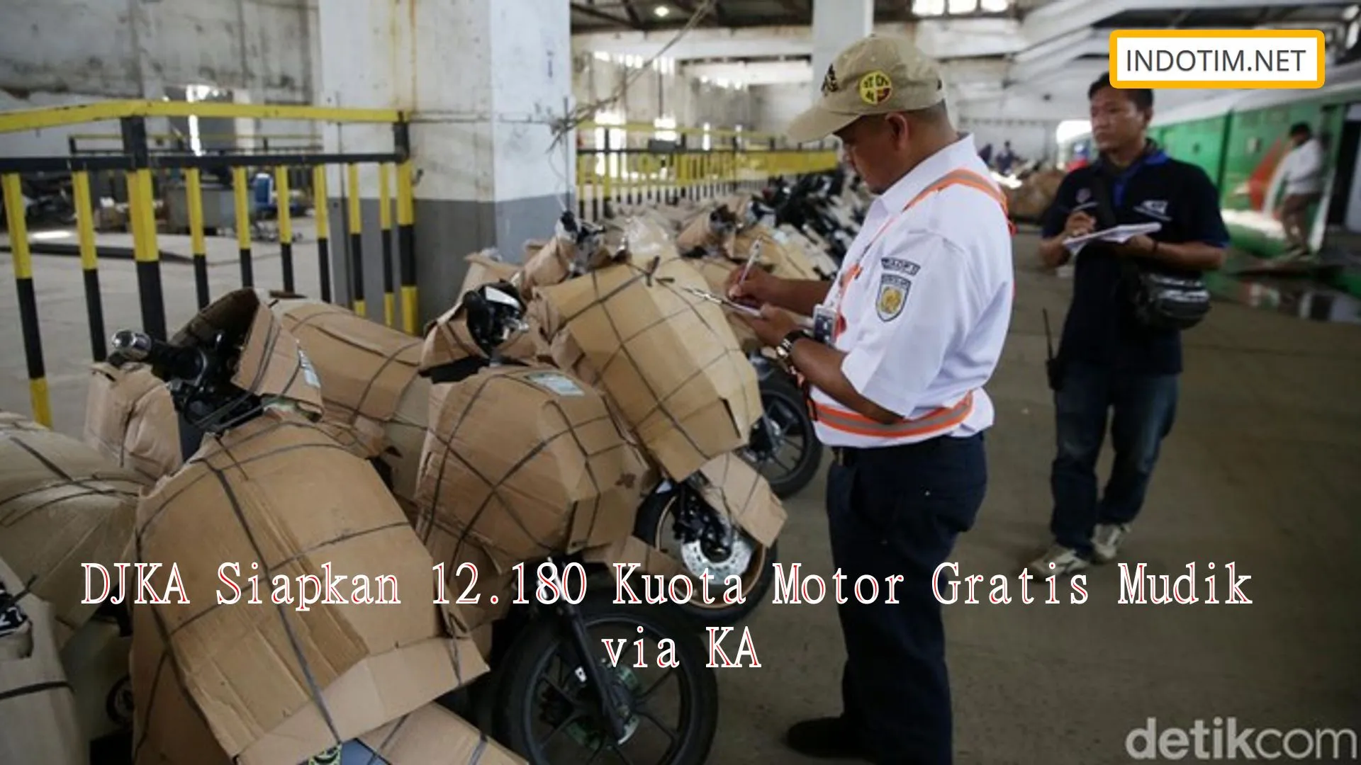 DJKA Siapkan 12.180 Kuota Motor Gratis Mudik via KA