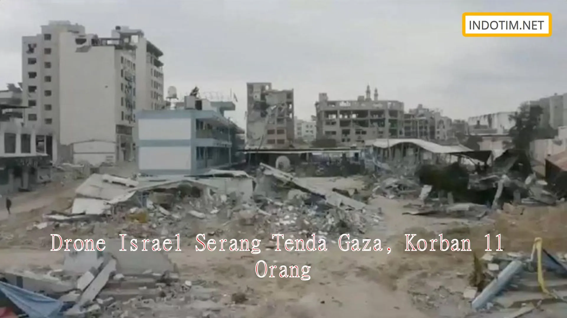 Drone Israel Serang Tenda Gaza, Korban 11 Orang