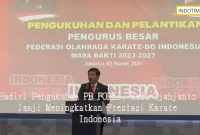 Hadiri Pengukuhan PB FORKI, Hadi Tjahjanto Janji Meningkatkan Prestasi Karate Indonesia