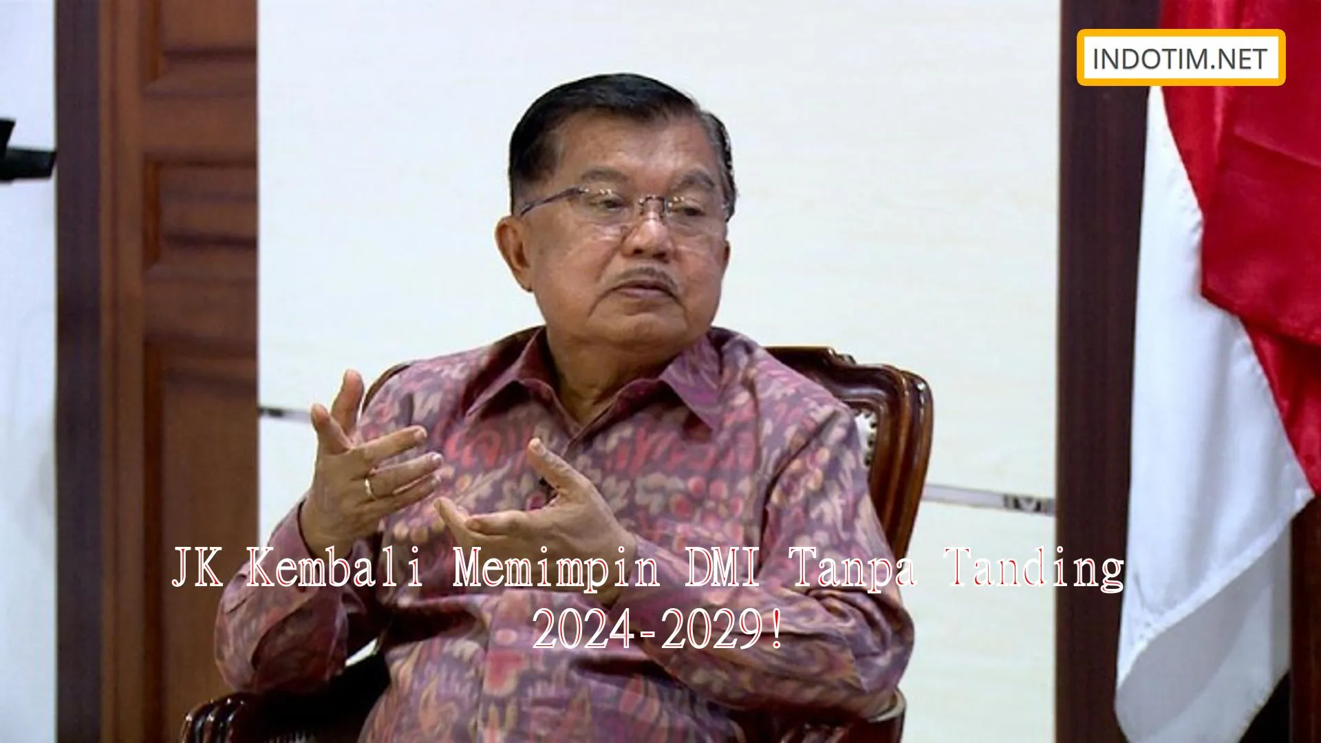 JK Kembali Memimpin DMI Tanpa Tanding 2024-2029!