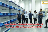 Jalur Produksi Baterai Kendaraan Listrik Tertunda, RI Siap Produksi April 2024