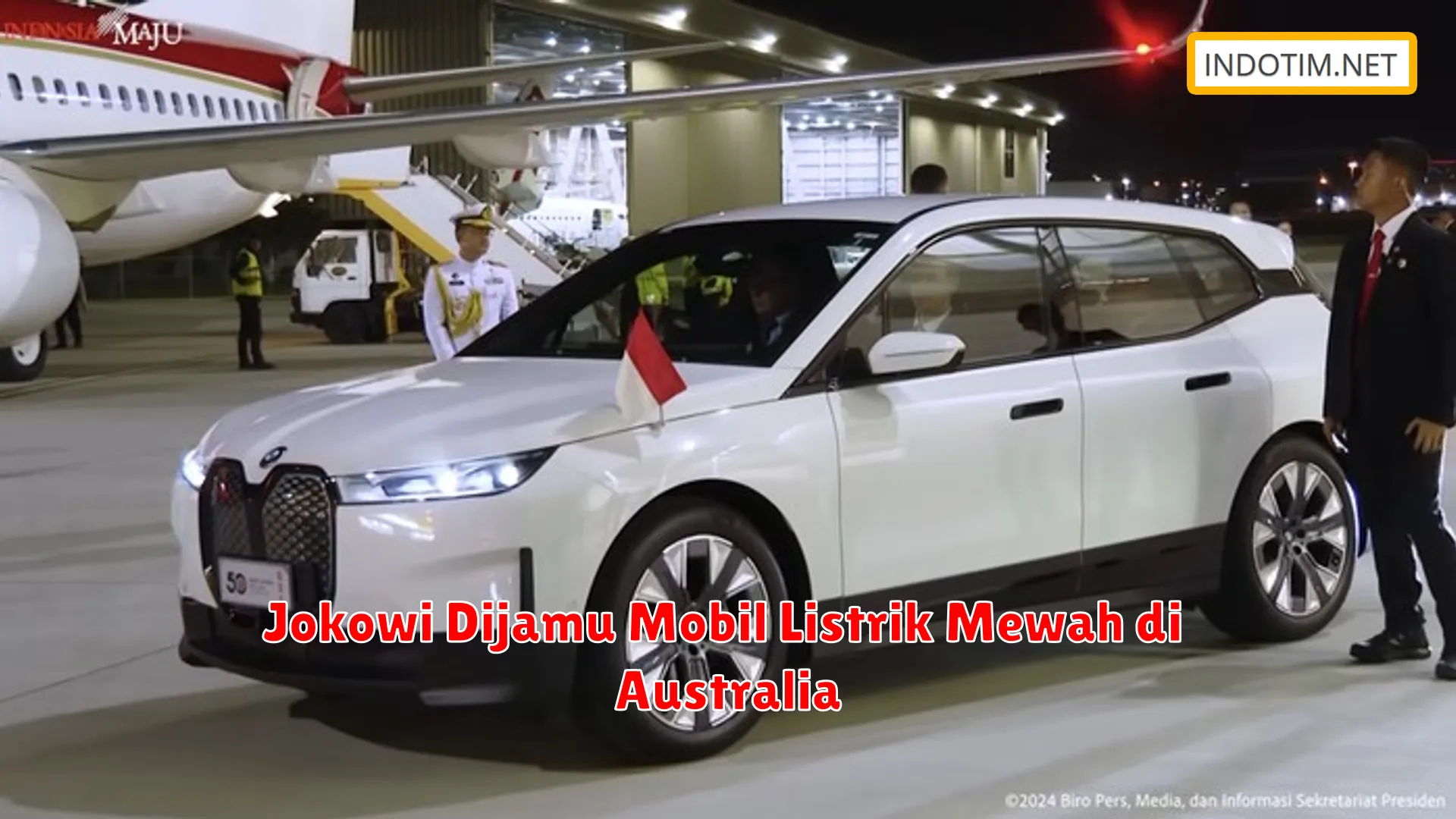 Jokowi Dijamu Mobil Listrik Mewah di Australia