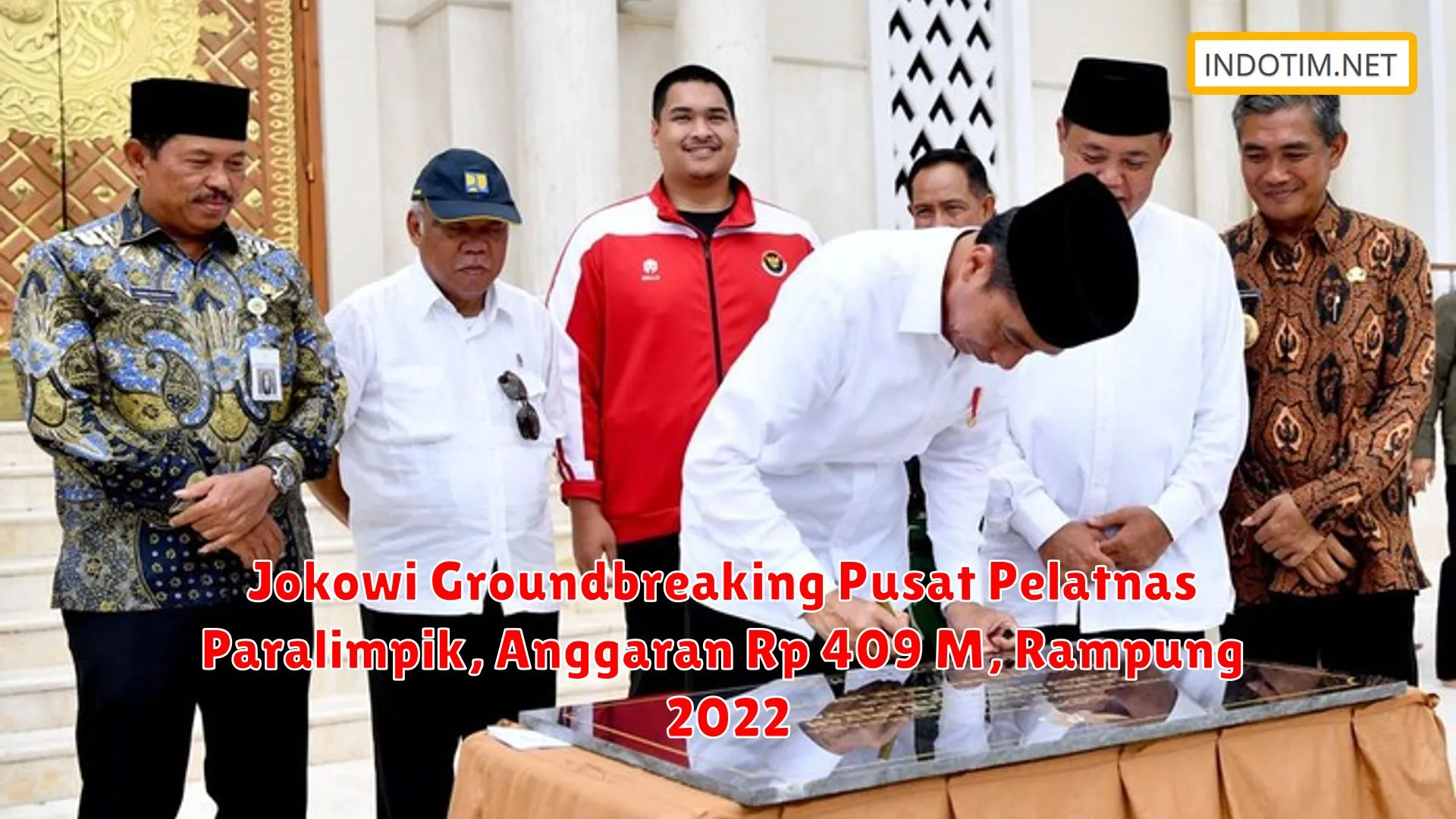 Jokowi Groundbreaking Pusat Pelatnas Paralimpik, Anggaran Rp 409 M, Rampung 2022