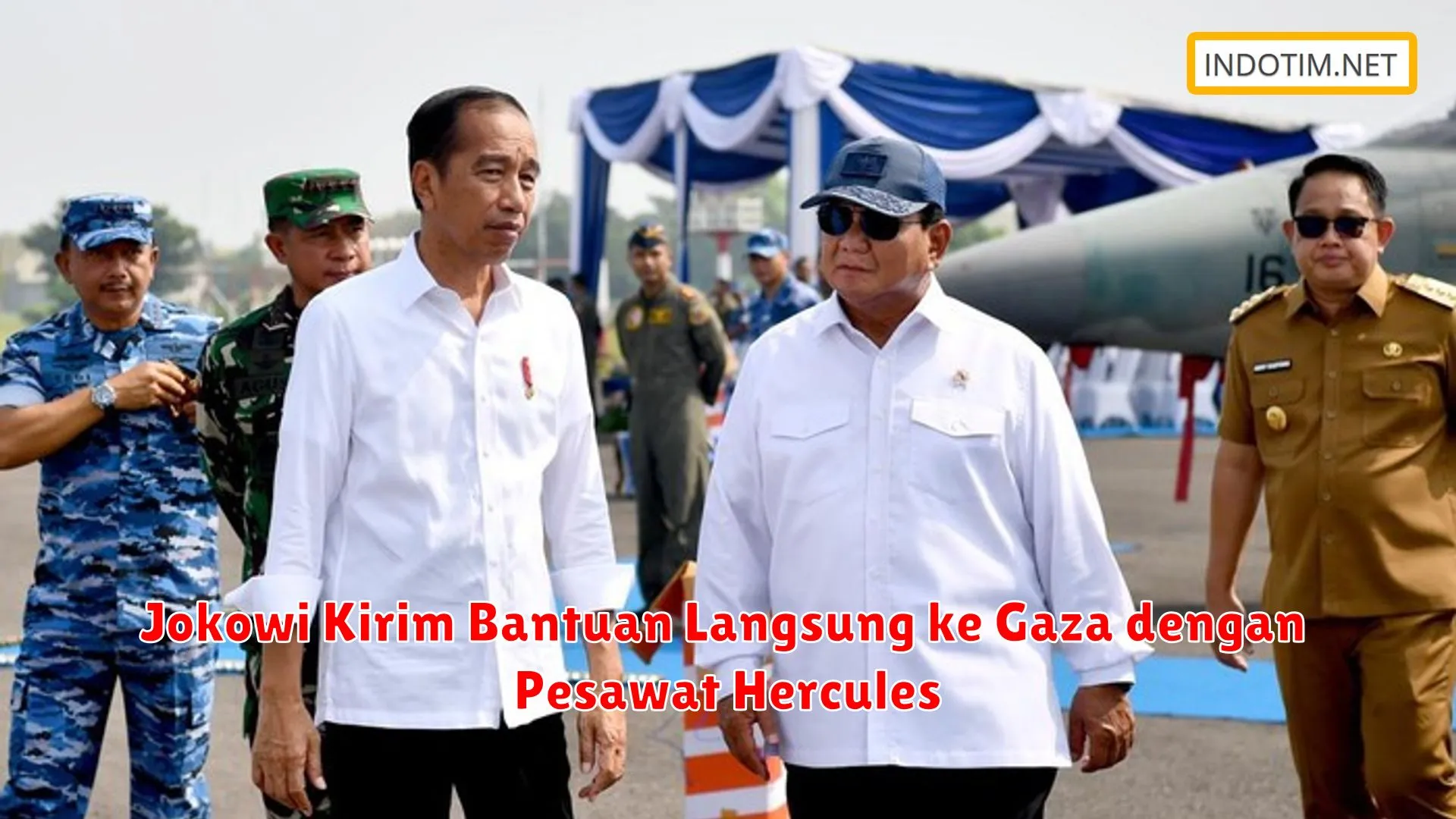 Jokowi Kirim Bantuan Langsung ke Gaza dengan Pesawat Hercules