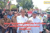 Jokowi Siap Salurkan Dana Rp 14,6 Triliun untuk Perbaikan Infrastruktur Jalan Rusak
