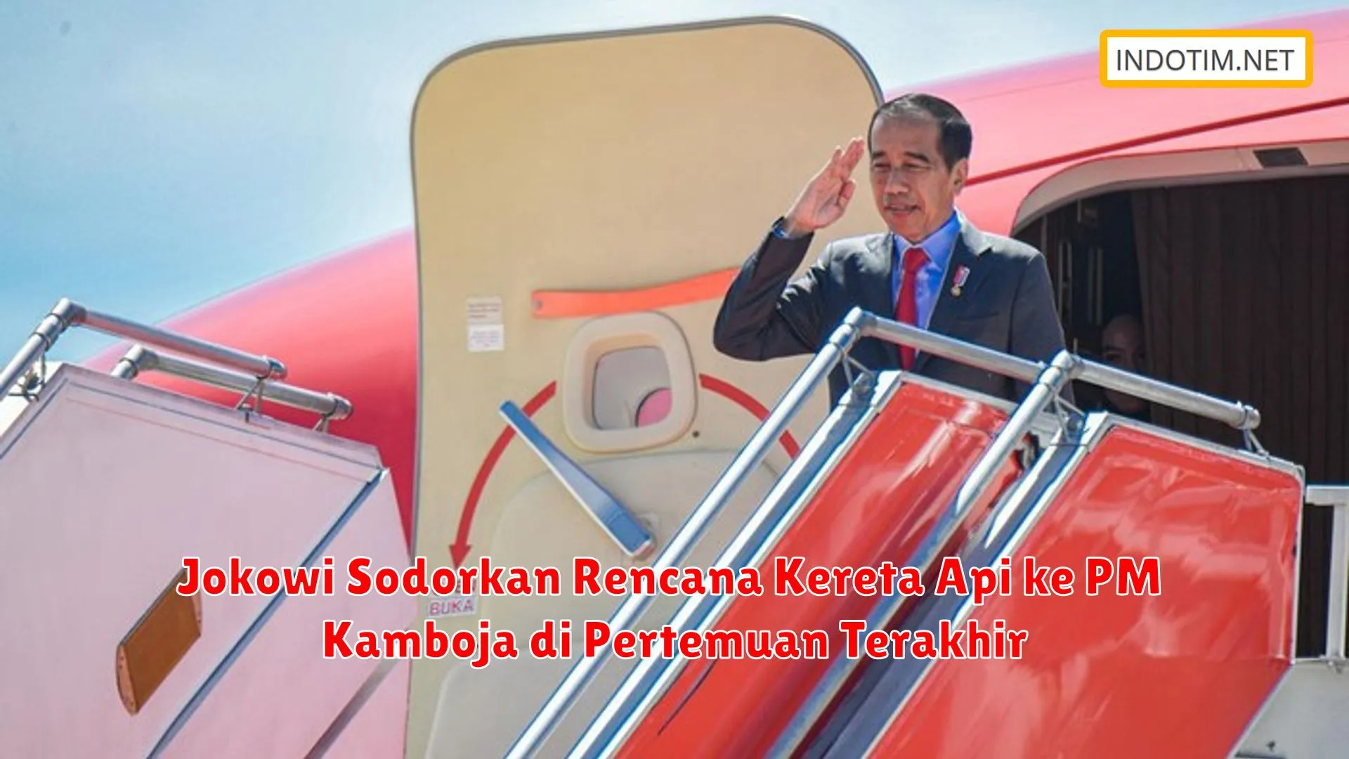Jokowi Sodorkan Rencana Kereta Api ke PM Kamboja di Pertemuan Terakhir