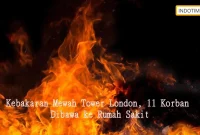 Kebakaran Mewah Tower London, 11 Korban Dibawa ke Rumah Sakit