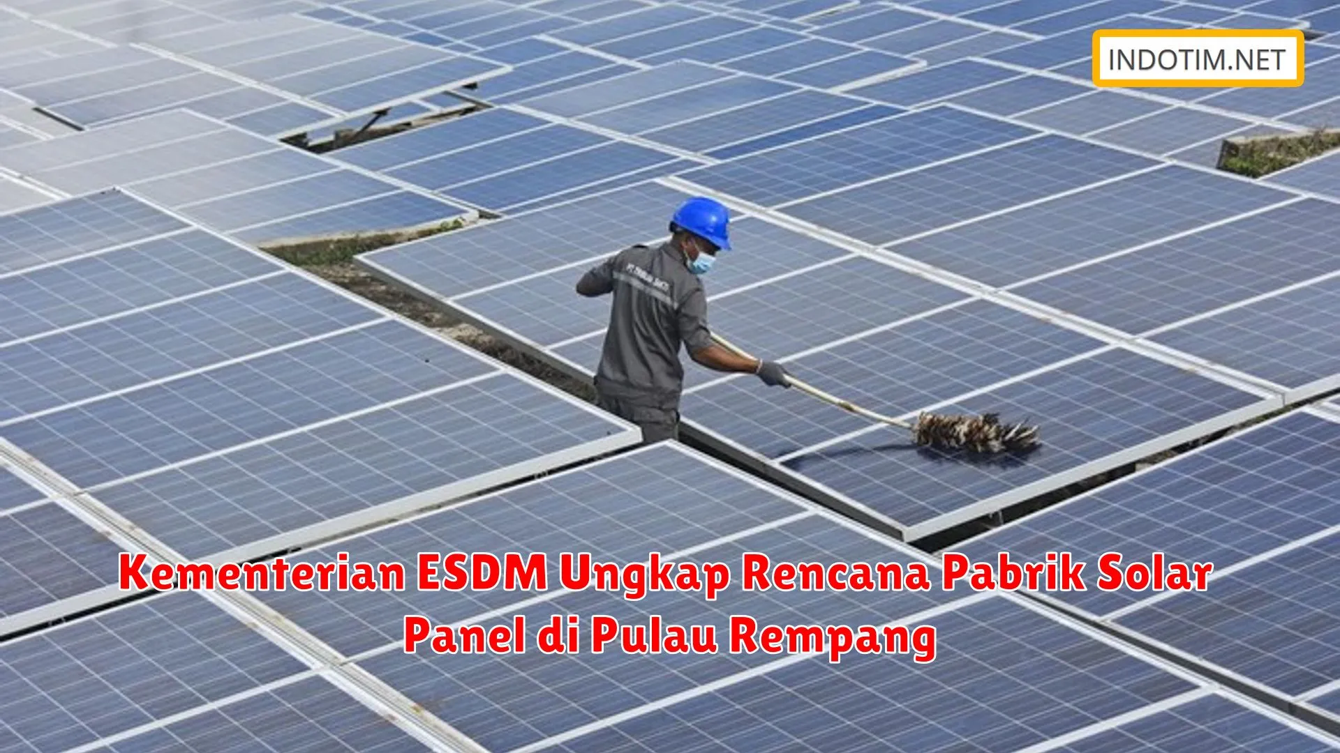 Kementerian ESDM Ungkap Rencana Pabrik Solar Panel di Pulau Rempang