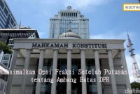 Maksimalkan Opsi Fraksi Setelah Putusan MK tentang Ambang Batas DPR