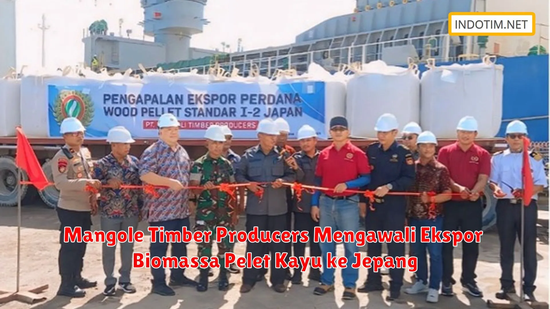 Mangole Timber Producers Mengawali Ekspor Biomassa Pelet Kayu ke Jepang