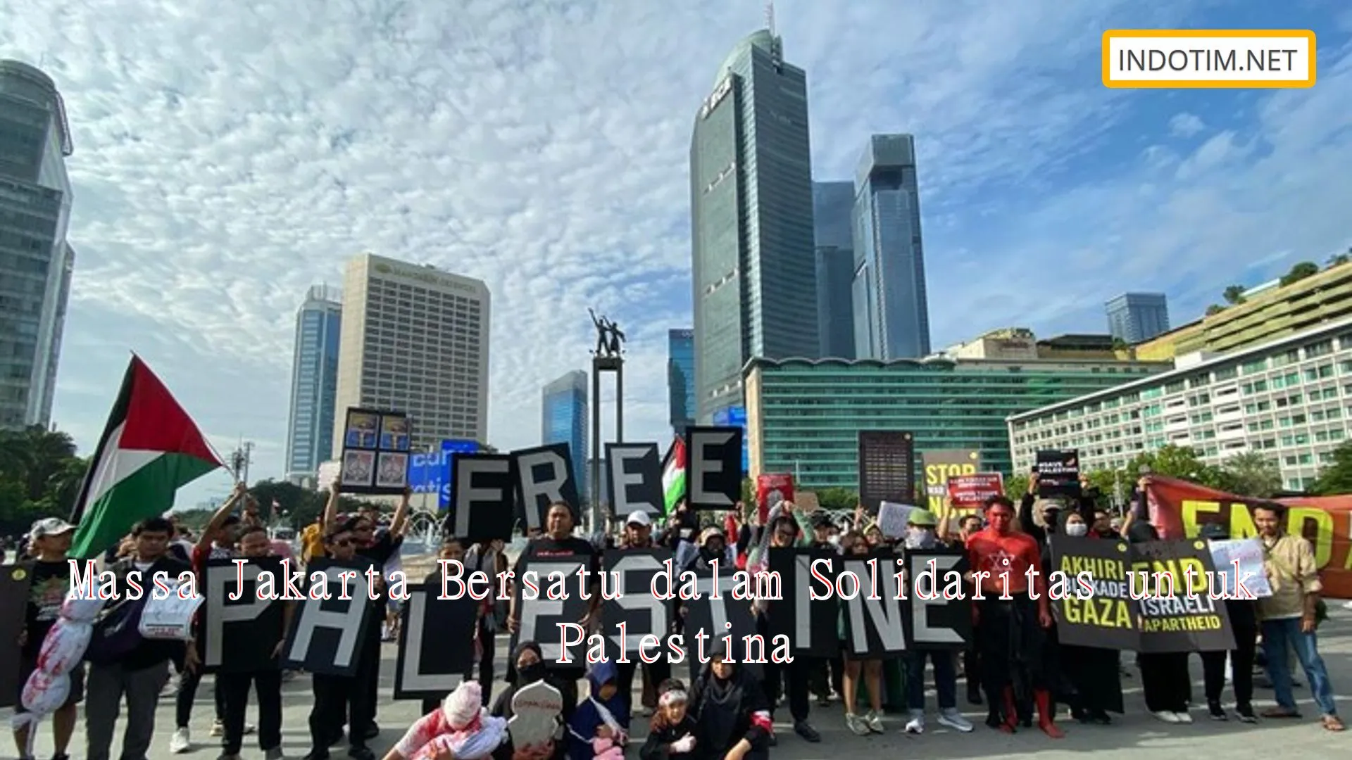 Massa Jakarta Bersatu dalam Solidaritas untuk Palestina