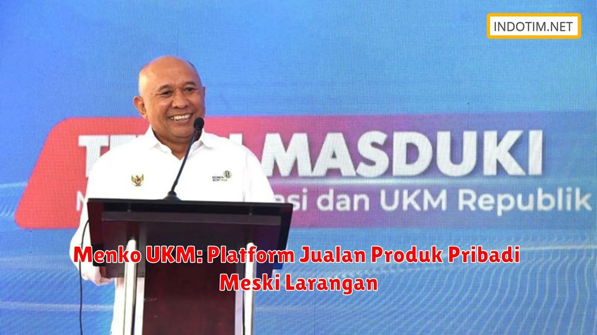 Menko UKM: Platform Jualan Produk Pribadi Meski Larangan