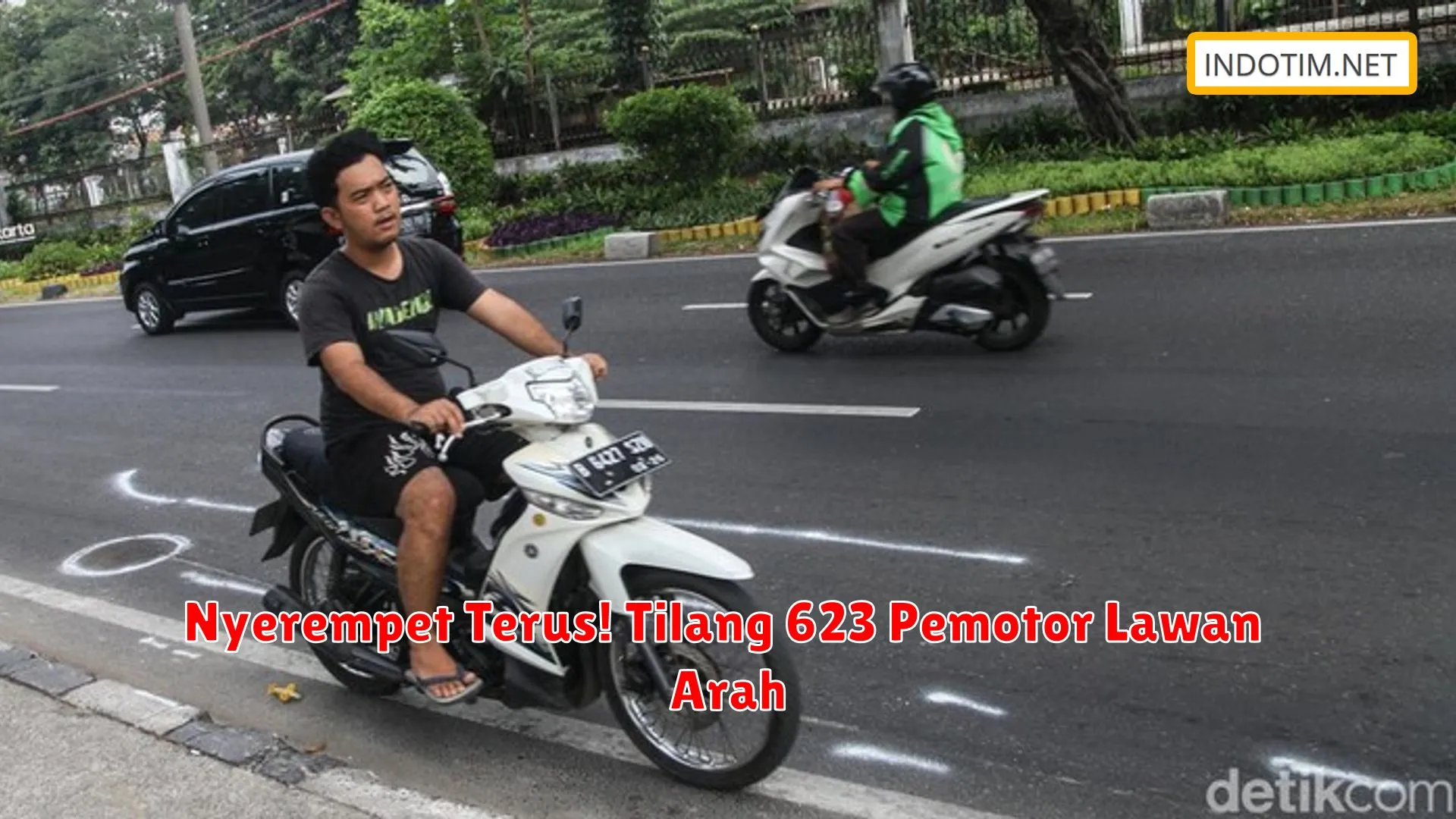 Nyerempet Terus! Tilang 623 Pemotor Lawan Arah