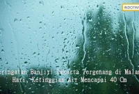 Peringatan Banjir! Jakarta Tergenang di Malam Hari, Ketinggian Air Mencapai 40 Cm