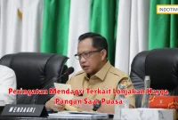 Peringatan Mendagri Terkait Lonjakan Harga Pangan Saat Puasa