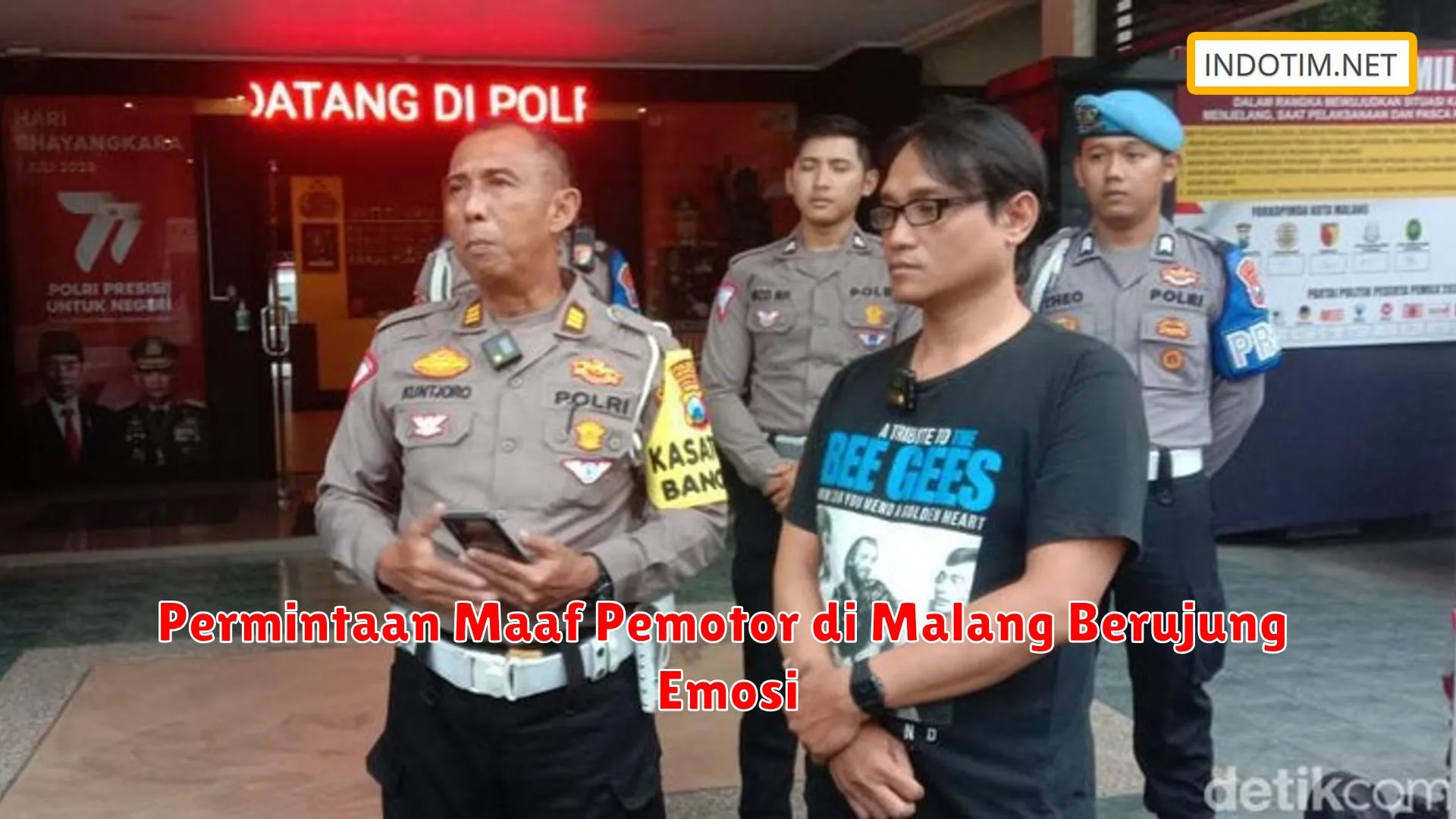 Permintaan Maaf Pemotor di Malang Berujung Emosi