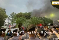 Polisi Bongkar Dalang Ricuh di Depan KPU