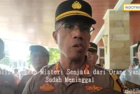 Polisi Ungkap Misteri Senjata dari Orang yang Sudah Meninggal