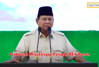 Prabowo: Misi Ekspor Pangan RI 4 Tahun