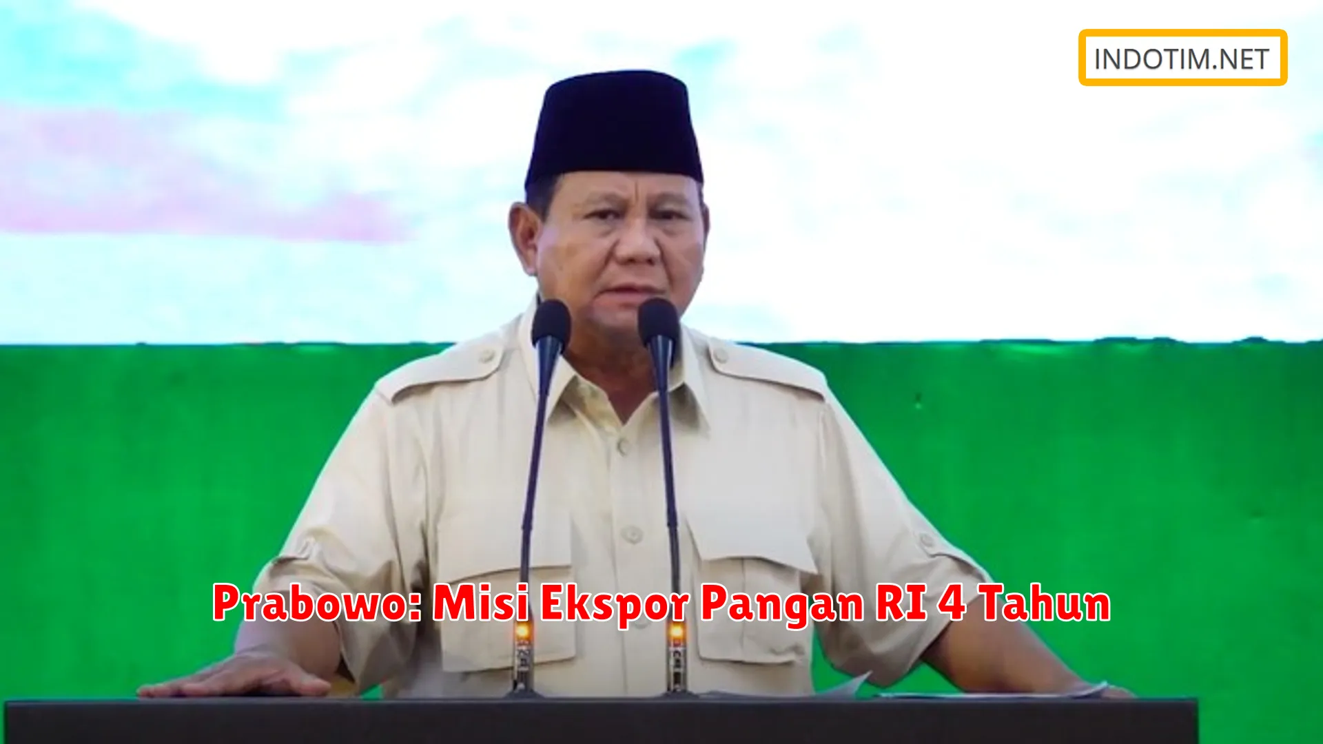 Prabowo: Misi Ekspor Pangan RI 4 Tahun