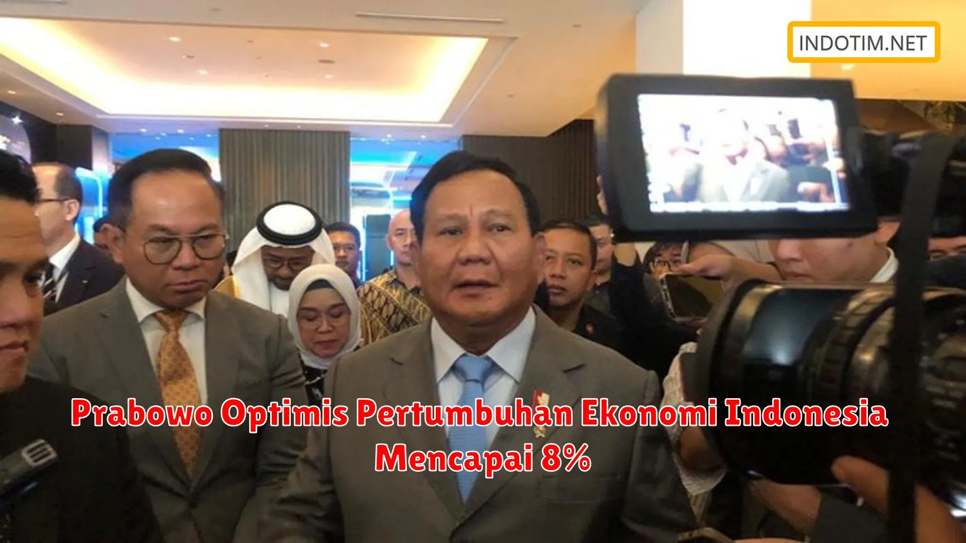 Prabowo Optimis Pertumbuhan Ekonomi Indonesia Mencapai 8%