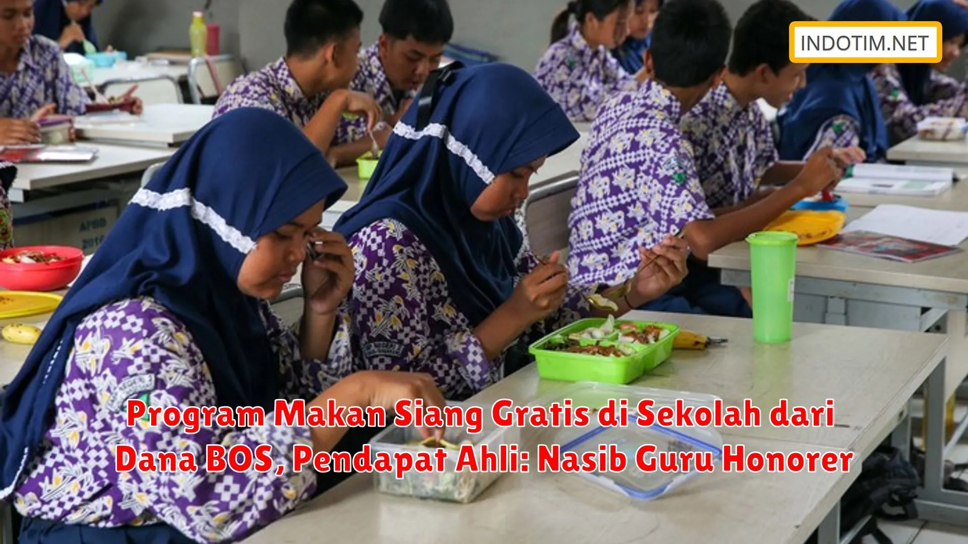 Program Makan Siang Gratis di Sekolah dari Dana BOS, Pendapat Ahli: Nasib Guru Honorer