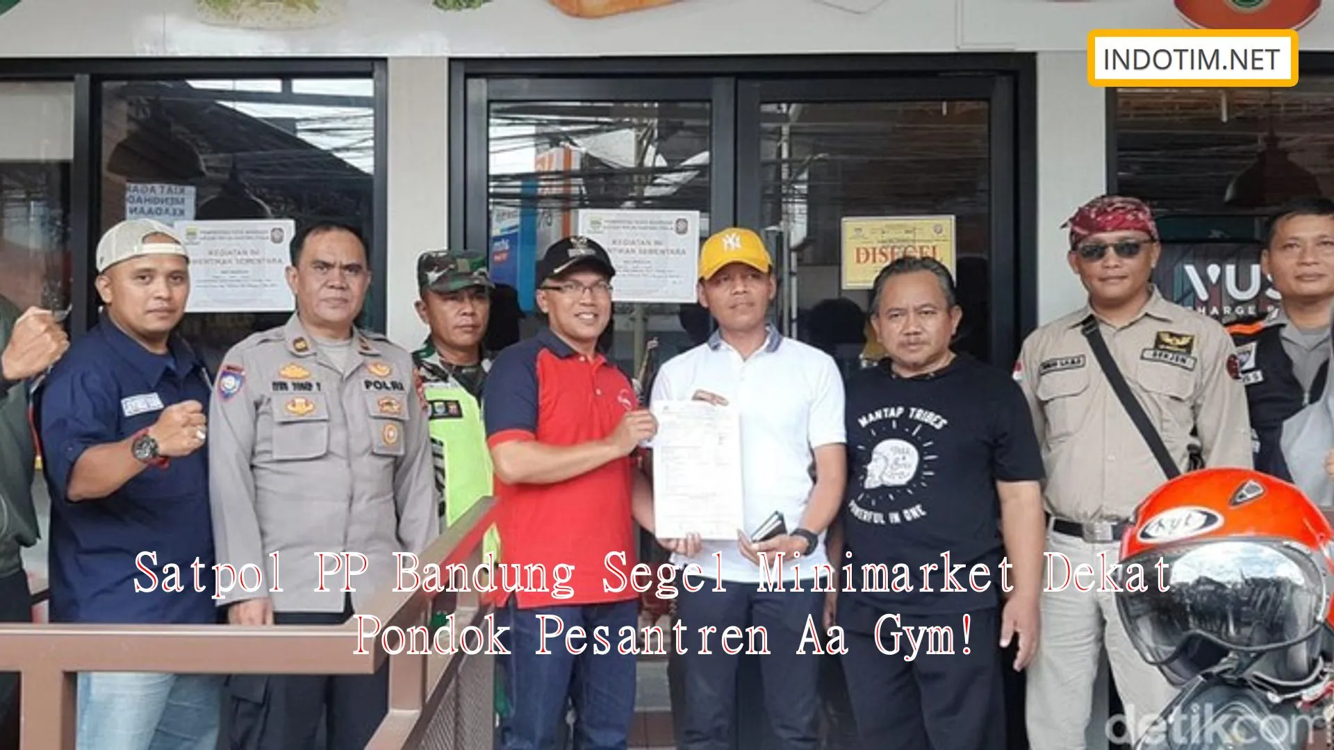 Satpol PP Bandung Segel Minimarket Dekat Pondok Pesantren Aa Gym!