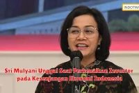 Sri Mulyani Unggul Saat Perkenalkan Investor pada Kesenjangan Ekonomi Indonesia