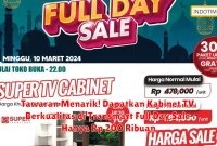 Tawaran Menarik! Dapatkan Kabinet TV Berkualitas di Transmart Full Day Sale Hanya Rp 200 Ribuan