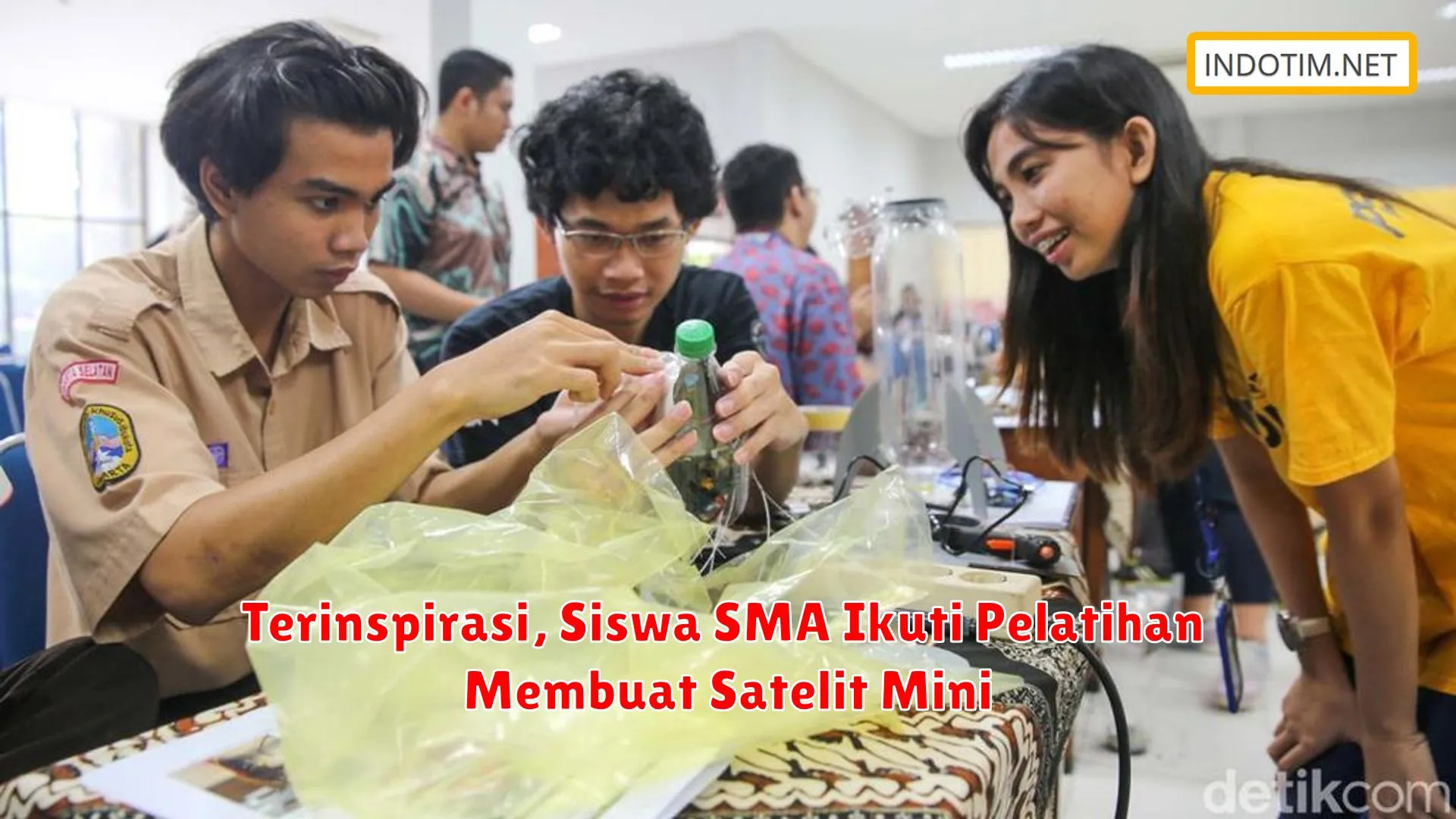 Terinspirasi, Siswa SMA Ikuti Pelatihan Membuat Satelit Mini