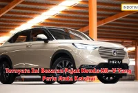 Ternyata Ini Besaran Pajak Honda HR-V Yang Perlu Anda Ketahui