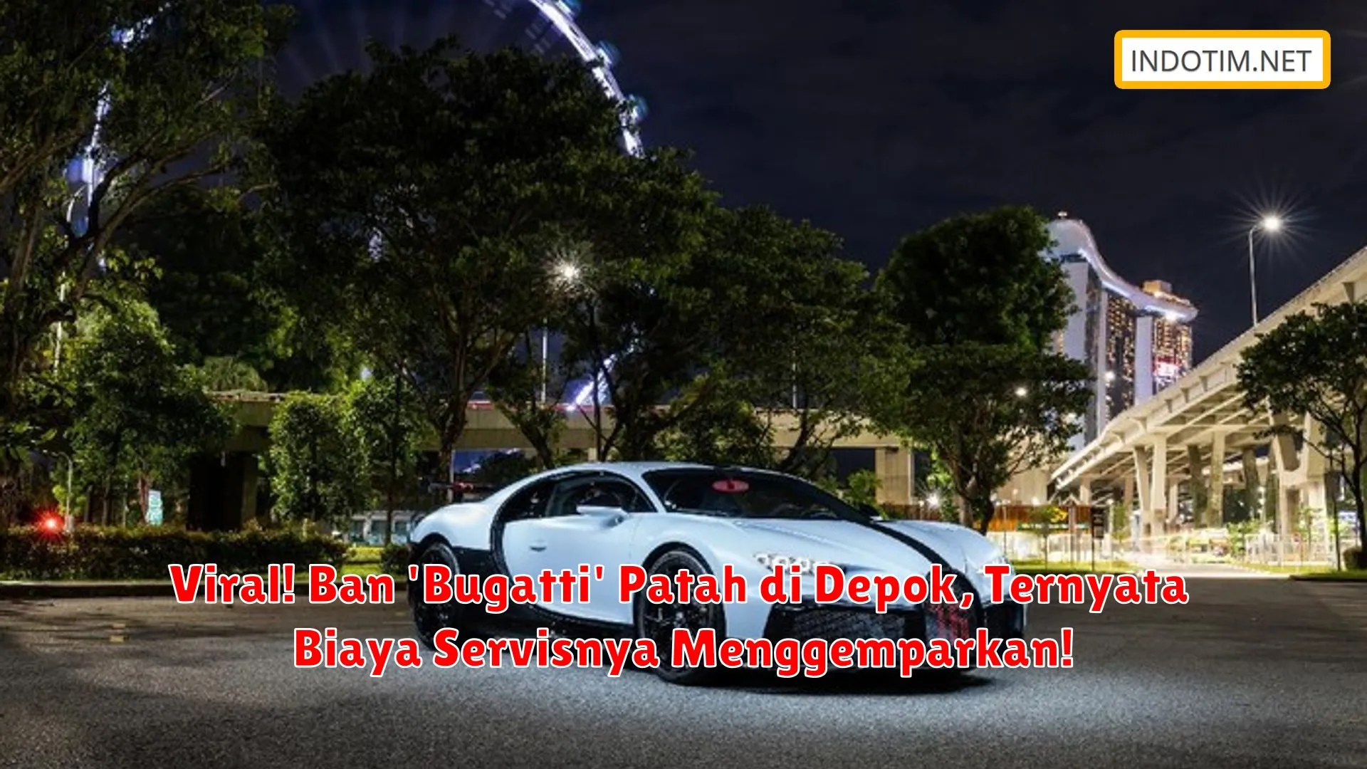 Viral! Ban 'Bugatti' Patah di Depok, Ternyata Biaya Servisnya Menggemparkan!