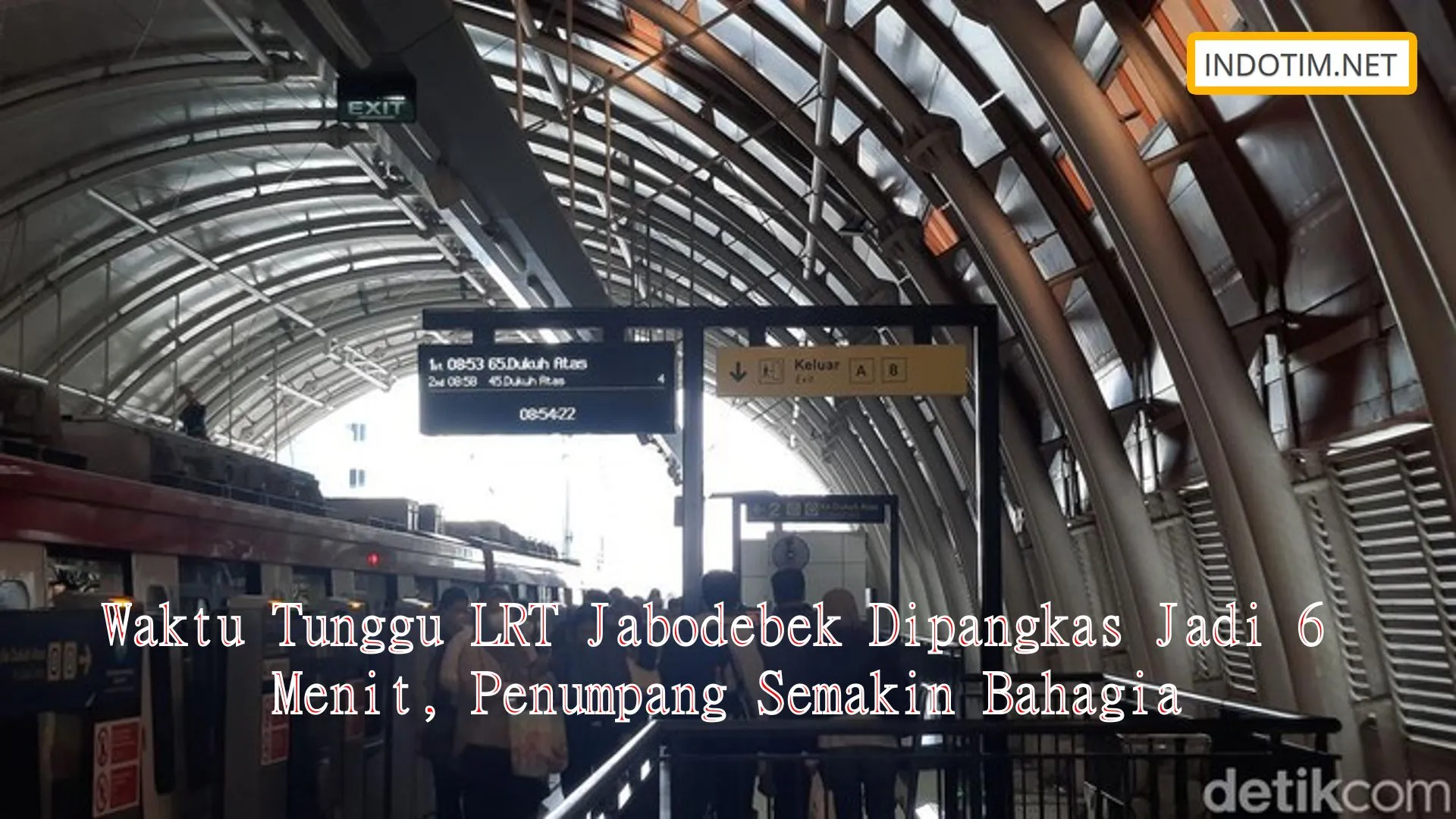Waktu Tunggu LRT Jabodebek Dipangkas Jadi 6 Menit, Penumpang Semakin Bahagia