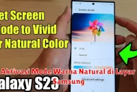 Aktivasi Mode Warna Natural di Layar Samsung