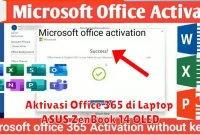Aktivasi Office 365 di Laptop ASUS ZenBook 14 OLED