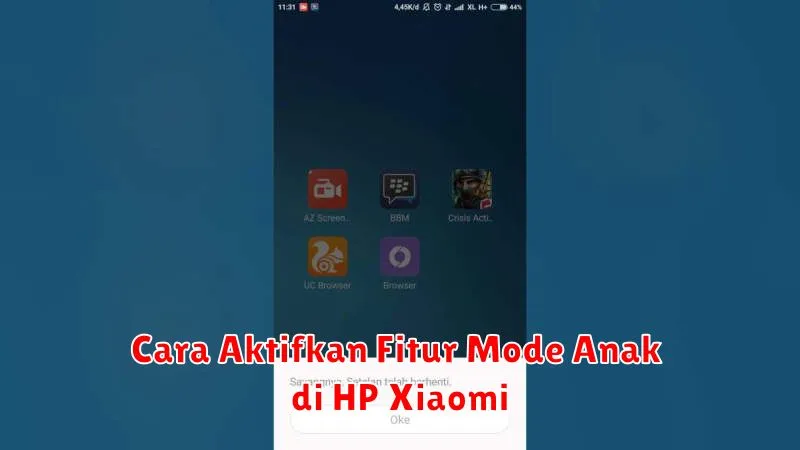 Cara Aktifkan Fitur Mode Anak di HP Xiaomi