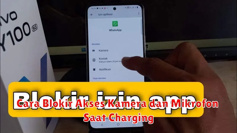 Cara Blokir Akses Kamera dan Mikrofon Saat Charging