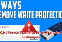 Cara Format Flashdisk Write Protected di Windows