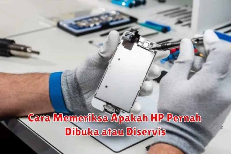 Cara Memeriksa Apakah HP Pernah Dibuka atau Diservis