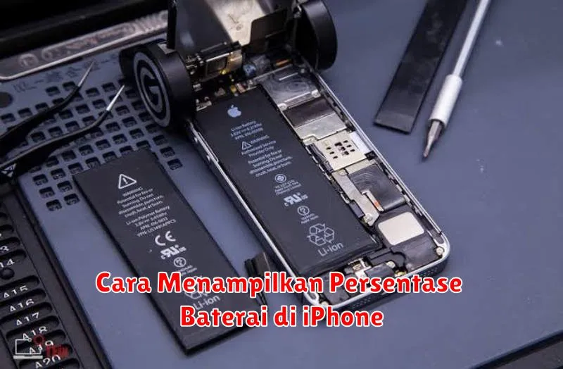 Cara Menampilkan Persentase Baterai di iPhone