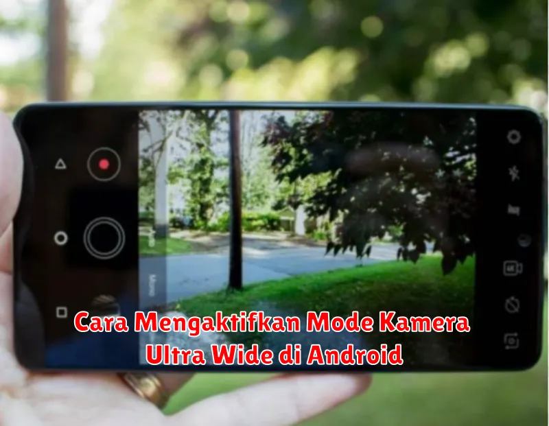 Cara Mengaktifkan Mode Kamera Ultra Wide di Android