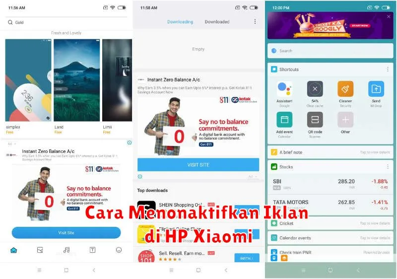 Cara Menonaktifkan Iklan di HP Xiaomi