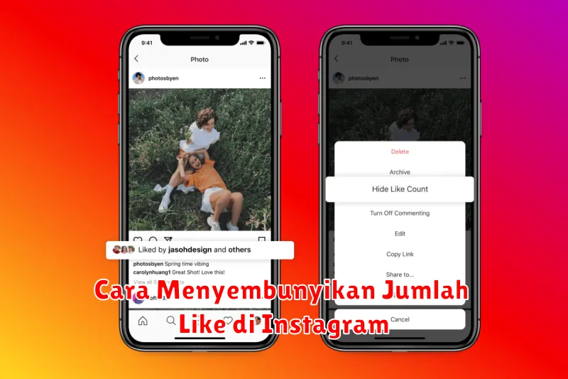 Cara Menyembunyikan Jumlah Like di Instagram
