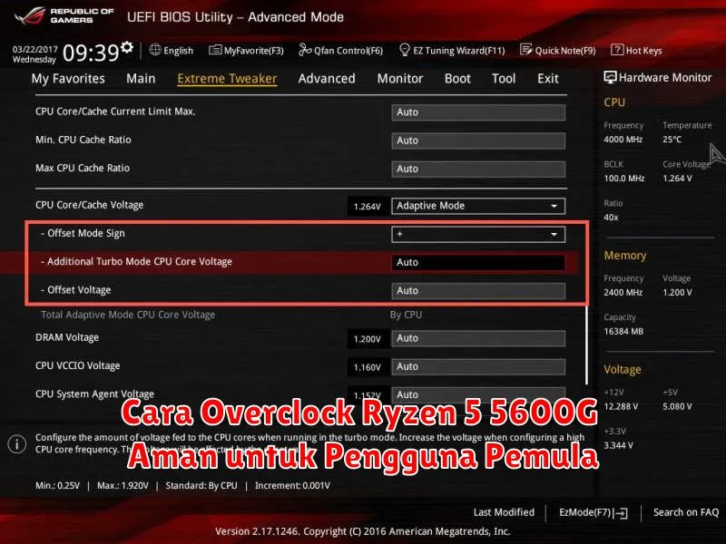Cara Overclock Ryzen 5 5600G Aman untuk Pengguna Pemula